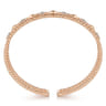 14K Rose Gold Diamond Bangle - 0.6 ct