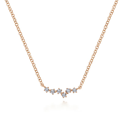 14K Rose Gold Diamond Constellation Necklace