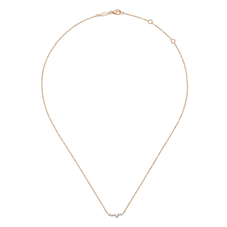 14K Rose Gold Diamond Constellation Necklace