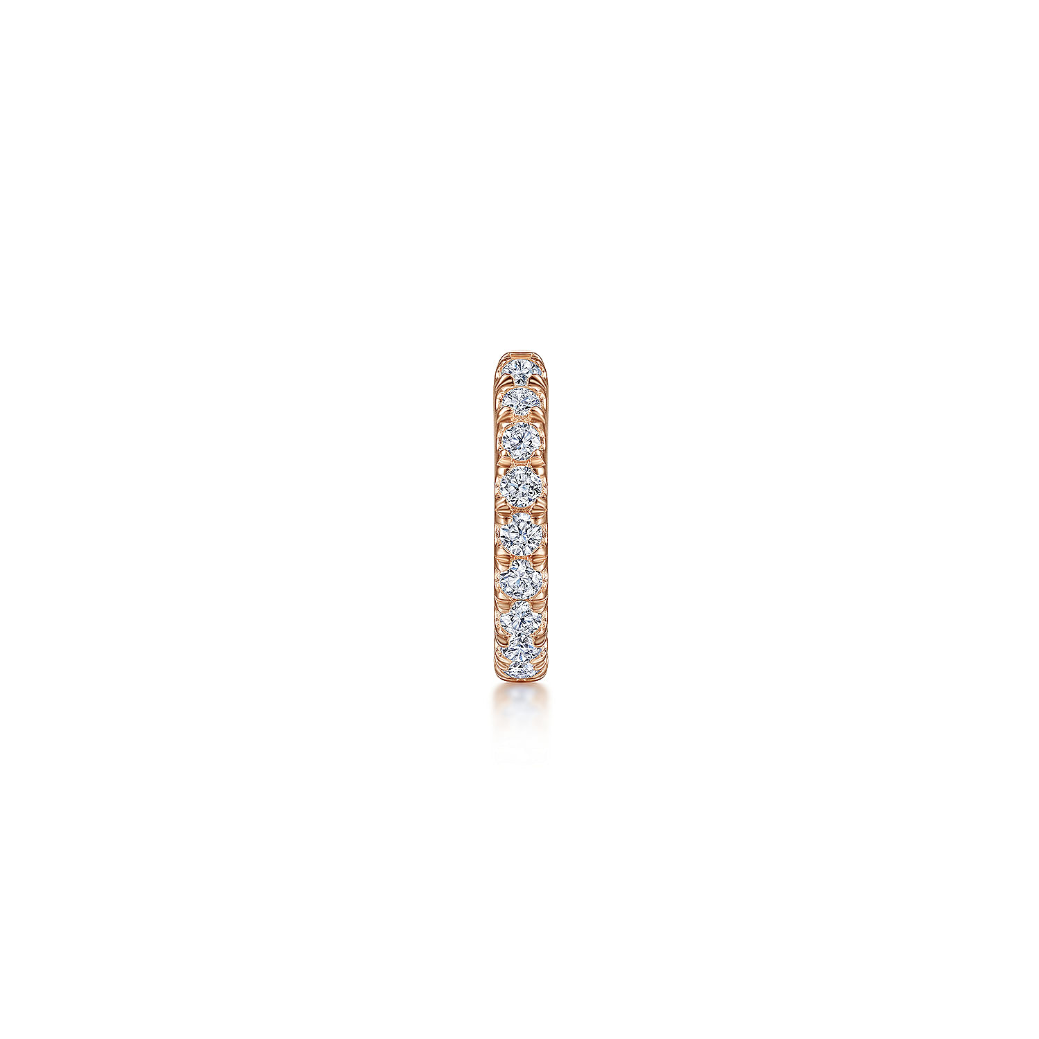 14K Rose Gold Diamond Cuff Earring
