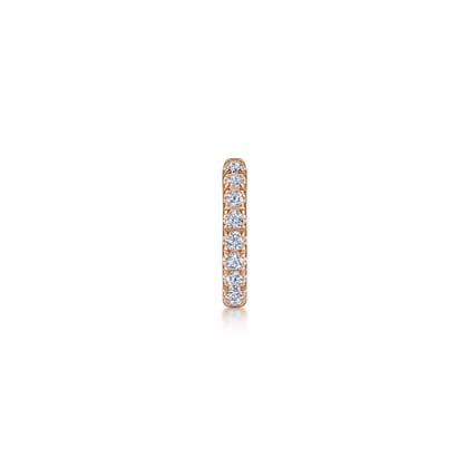 14K Rose Gold Diamond Cuff Earring