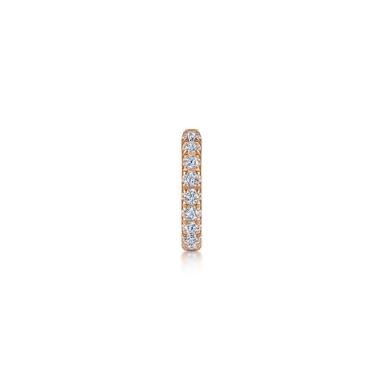 14K Rose Gold Diamond Cuff Earring - 0.2 ct - Shot 2