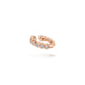 14K Rose Gold Diamond Cuff Earring - 0.15 ct