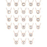 14K Rose Gold Diamond E Initial Pendant Necklace - 0.05 ct