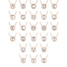 14K Rose Gold Diamond H Initial Pendant Necklace - 0.06 ct