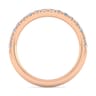 14K Rose Gold Diamond Matching Wedding Band - 0.38 ct