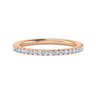 14K Rose Gold Diamond Matching Wedding Band - 0.27 ct