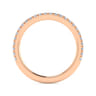 14K Rose Gold Diamond Matching Wedding Band - 0.27 ct