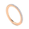 14K Rose Gold Diamond Matching Wedding Band - 0.27 ct