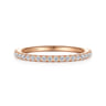14K Rose Gold Diamond Matching Wedding Band - 0.27 ct