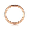 14K Rose Gold Diamond Matching Wedding Band - 0.27 ct