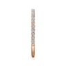 14K Rose Gold Diamond Matching Wedding Band - 0.27 ct
