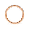 14K Rose Gold Diamond Matching Wedding Band - 0.21 ct