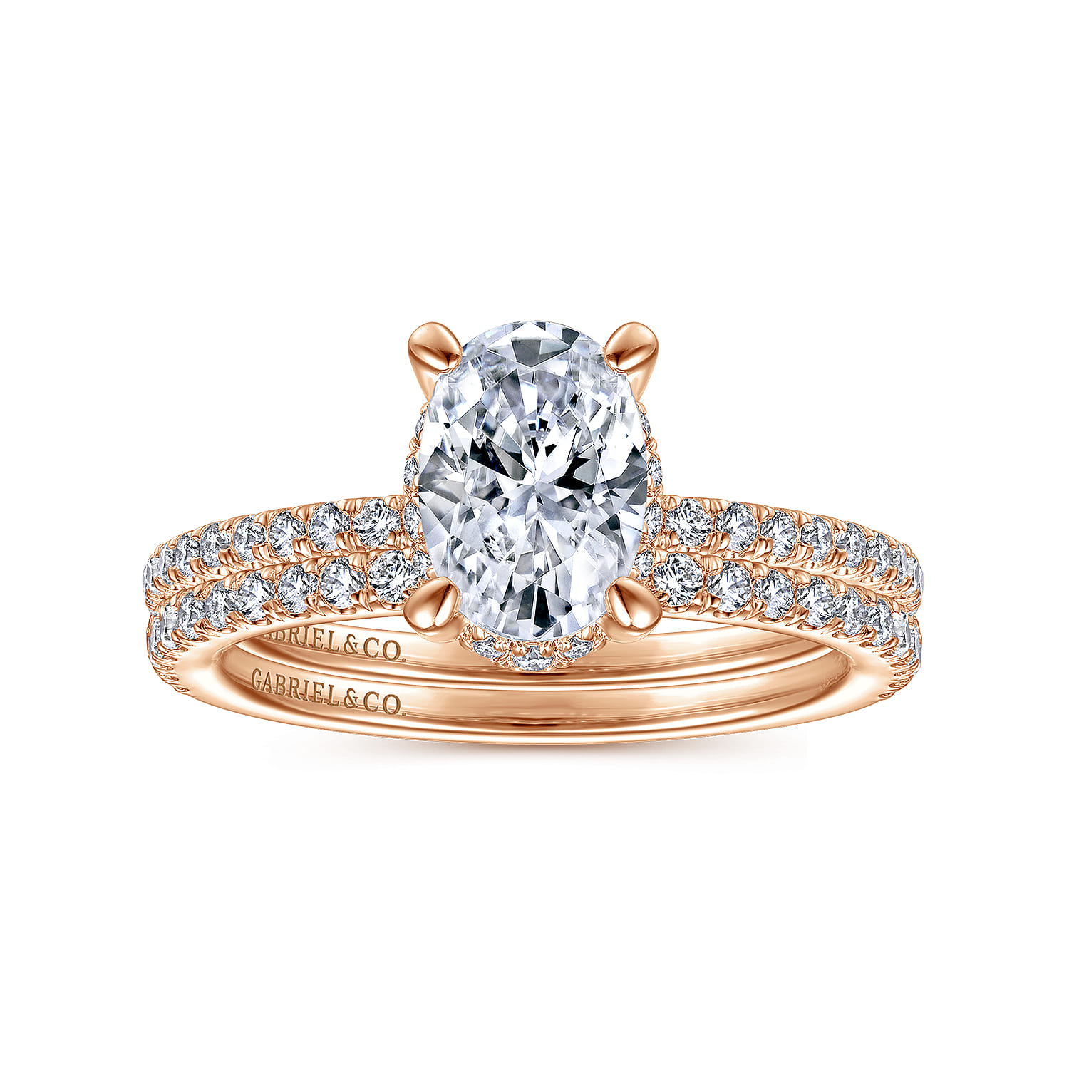 14K Rose Gold Diamond Matching Wedding Band - 0.21 ct - Shot 4