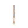 14K Rose Gold Diamond Matching Wedding Band - 0.21 ct
