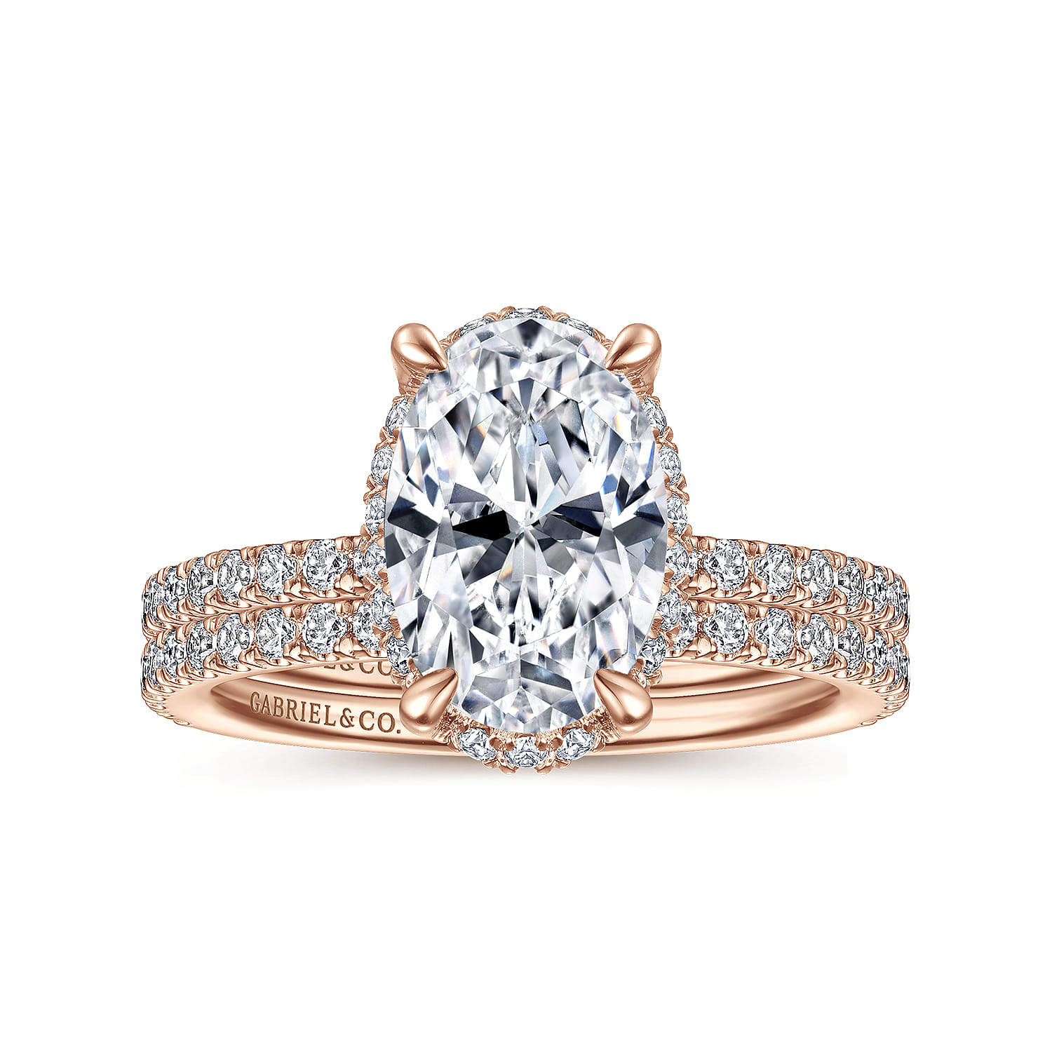 14K Rose Gold Diamond Matching Wedding Band - 0.27 ct - Shot 4