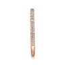 14K Rose Gold Diamond Matching Wedding Band - 0.27 ct