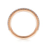 14K Rose Gold Diamond Matching Wedding Band - 0.21 ct