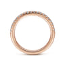 14K Rose Gold Diamond Matching Wedding Band - 0.21 ct