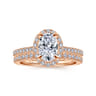 14K Rose Gold Diamond Matching Wedding Band - 0.21 ct