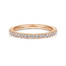 14K Rose Gold Diamond Matching Wedding Band - 0.3 ct