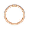 14K Rose Gold Diamond Matching Wedding Band - 0.3 ct