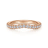 14K Rose Gold Diamond Matching Wedding Band