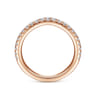 14K Rose Gold Diamond Matching Wedding Band