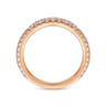 14K Rose Gold Diamond Matching Wedding Band - 0.34 ct