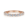 14K Rose Gold Diamond Matching Wedding Band - 1.02 ct