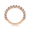 14K Rose Gold Diamond Matching Wedding Band - 1.02 ct