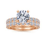 14K Rose Gold Diamond Matching Wedding Band - 1.02 ct