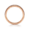 14K Rose Gold Diamond Matching Wedding Band - 0.2 ct