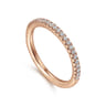 14K Rose Gold Diamond Matching Wedding Band - 0.2 ct