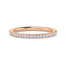 14K Rose Gold Diamond Matching Wedding Band - 0.2 ct