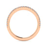 14K Rose Gold Diamond Matching Wedding Band - 0.2 ct