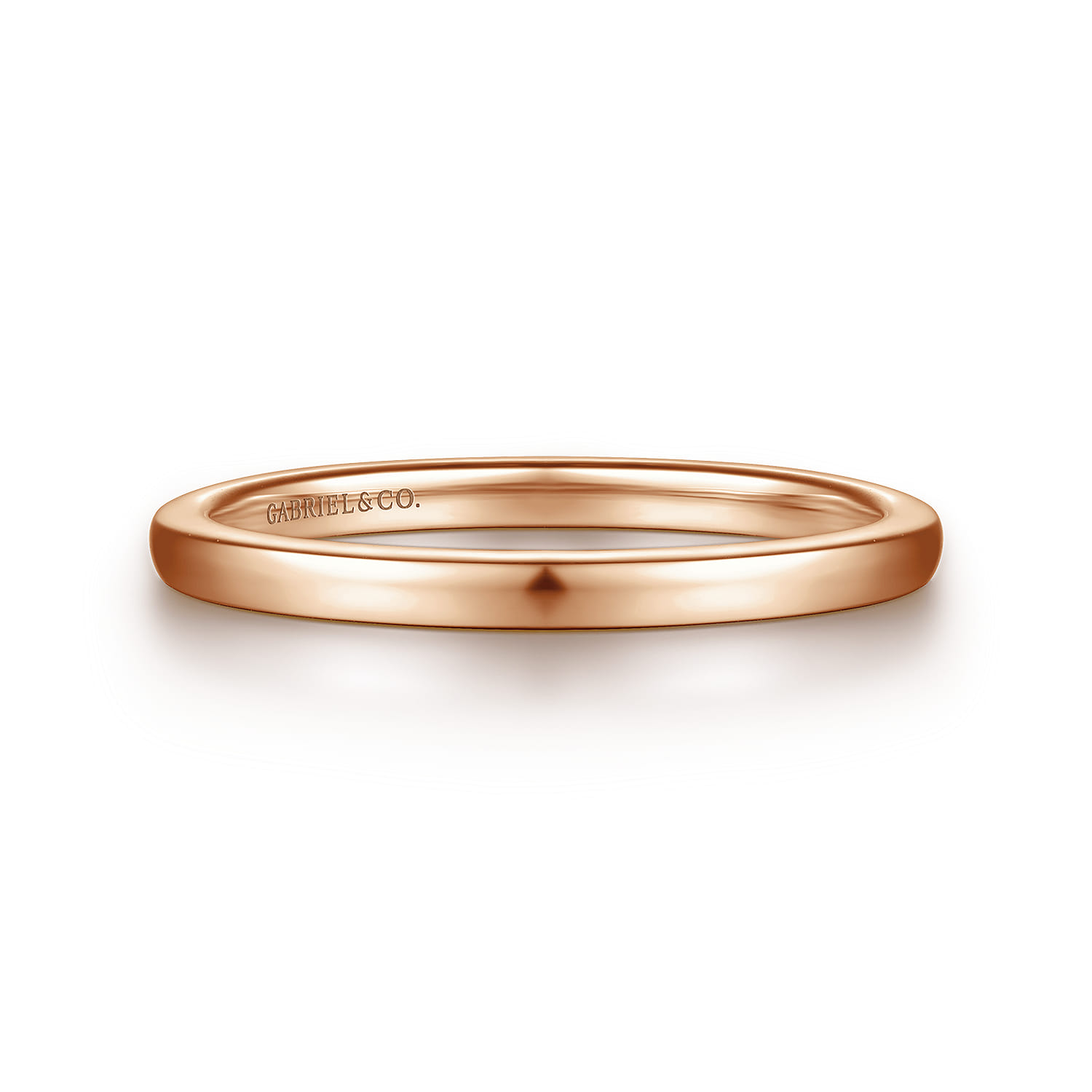 14K Rose Gold Diamond Matching Wedding Band - Shot 1