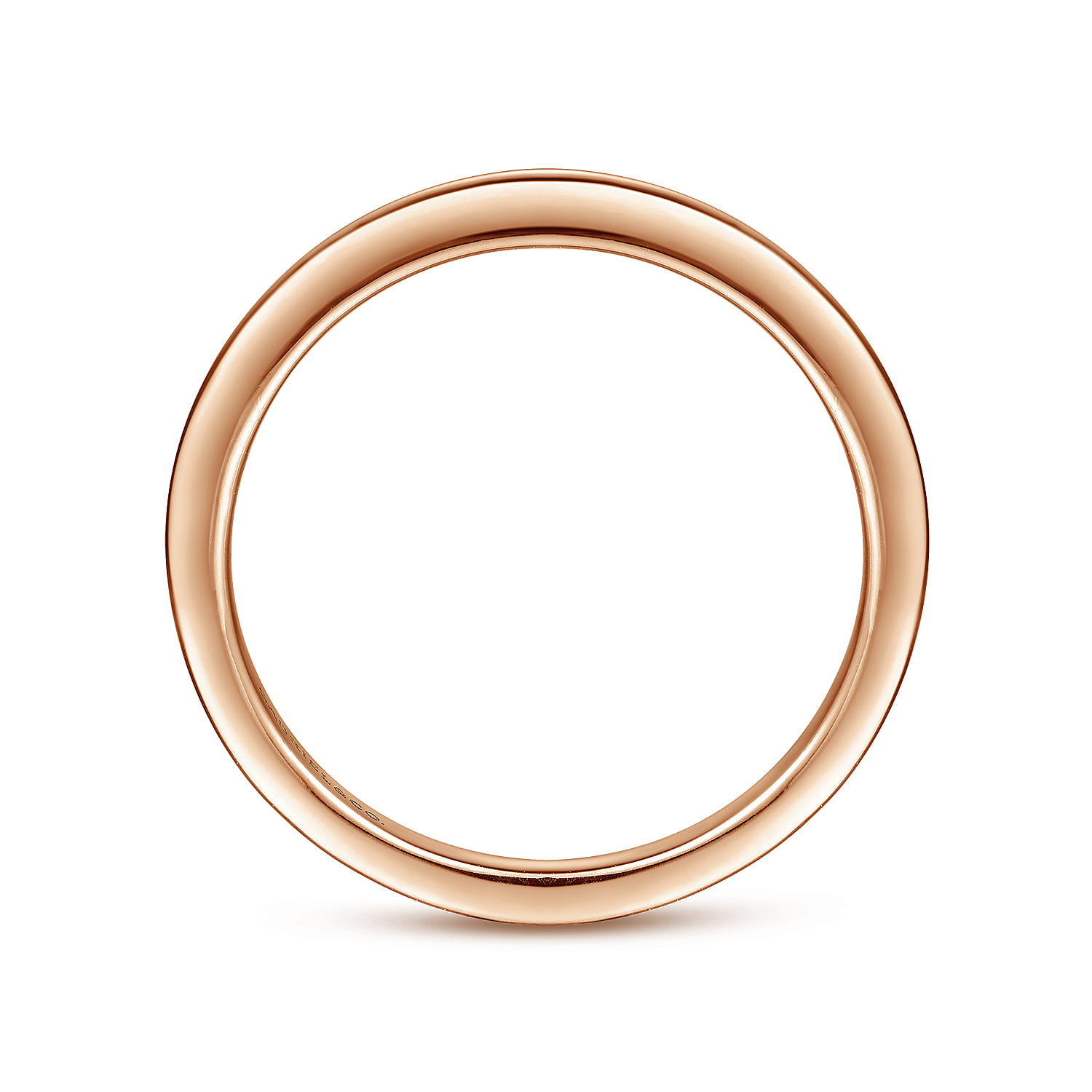 14K Rose Gold Diamond Matching Wedding Band - Shot 2