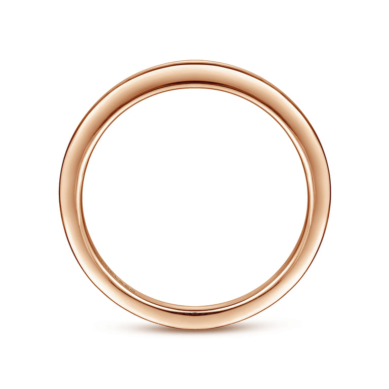 14K Rose Gold Diamond Matching Wedding Band - Shot 2