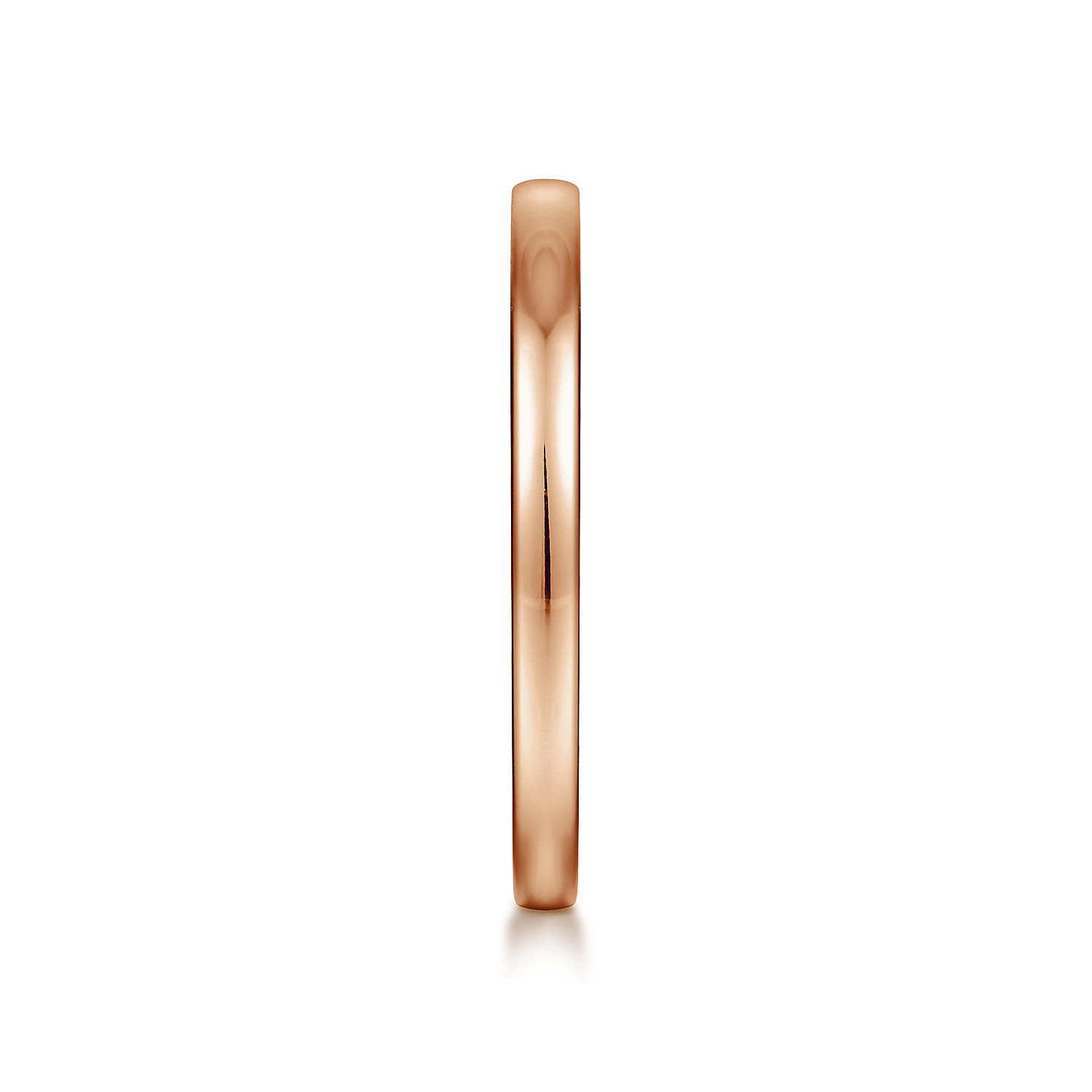 14K Rose Gold Diamond Matching Wedding Band - Shot 5