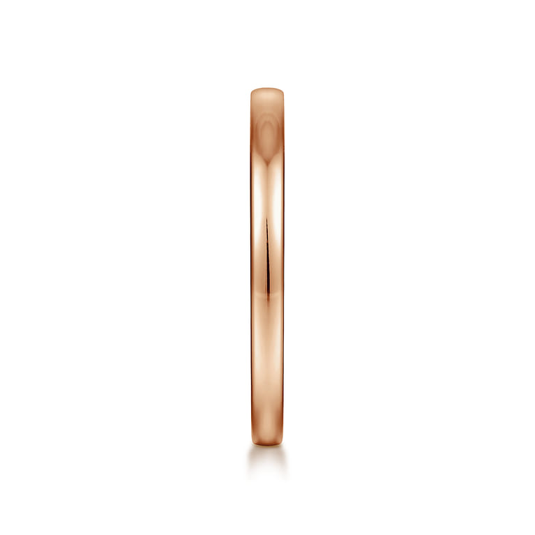 14K Rose Gold Diamond Matching Wedding Band - Shot 5