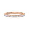 14K Rose Gold Diamond Matching Wedding Band - 0.25 ct