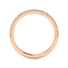 14K Rose Gold Diamond Matching Wedding Band - 0.25 ct