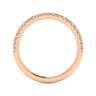 14K Rose Gold Diamond Matching Wedding Band - 0.25 ct