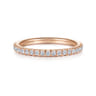 14K Rose Gold Diamond Matching Wedding Band - 0.25 ct