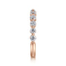 14K Rose Gold Diamond Matching Wedding Band - 0.8 ct