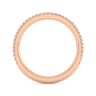14K Rose Gold Diamond Matching Wedding Band - 0.18 ct