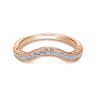 14K Rose Gold Diamond Matching Wedding Band - 0.25 ct