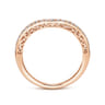 14K Rose Gold Diamond Matching Wedding Band - 0.25 ct