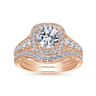 14K Rose Gold Diamond Matching Wedding Band - 0.25 ct